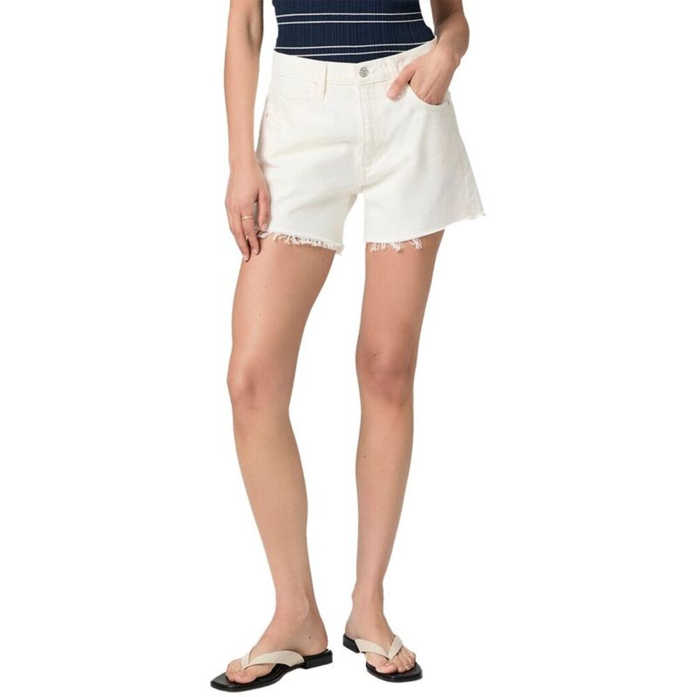 Paige Womens Archie Tonal Ecru Short